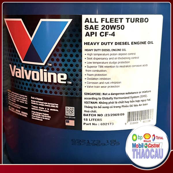 Dầu nhớt All Fleet Turbo Valvoline